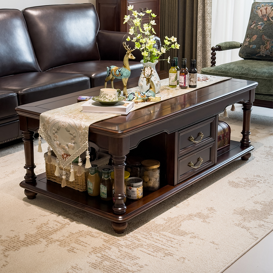 Enjina Home Solid Wood Coffee Table